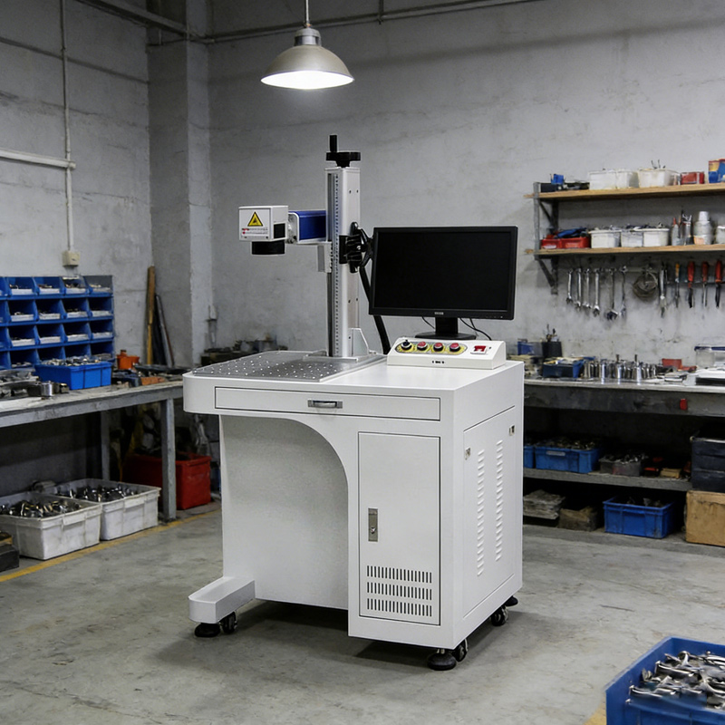 Industrial Laser Engraving Machine For Metal - آلة نقش بالليزر الليفي 50 واط