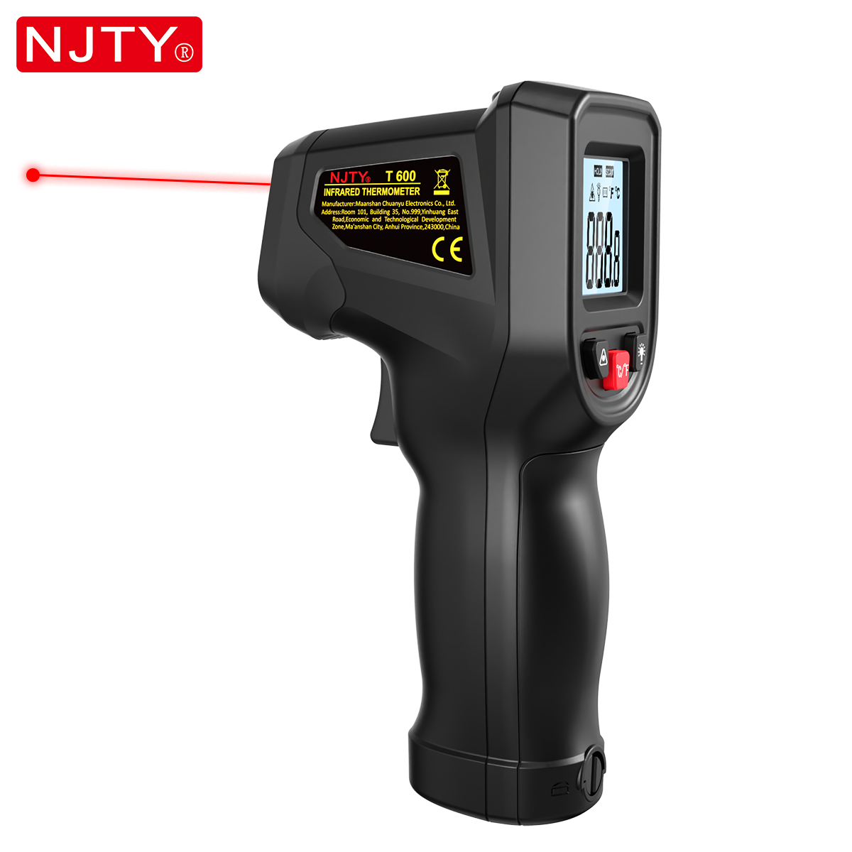 Industrial Laser Blaster - NJTY T600 مسدس ميزان الحرارة بالأشعة