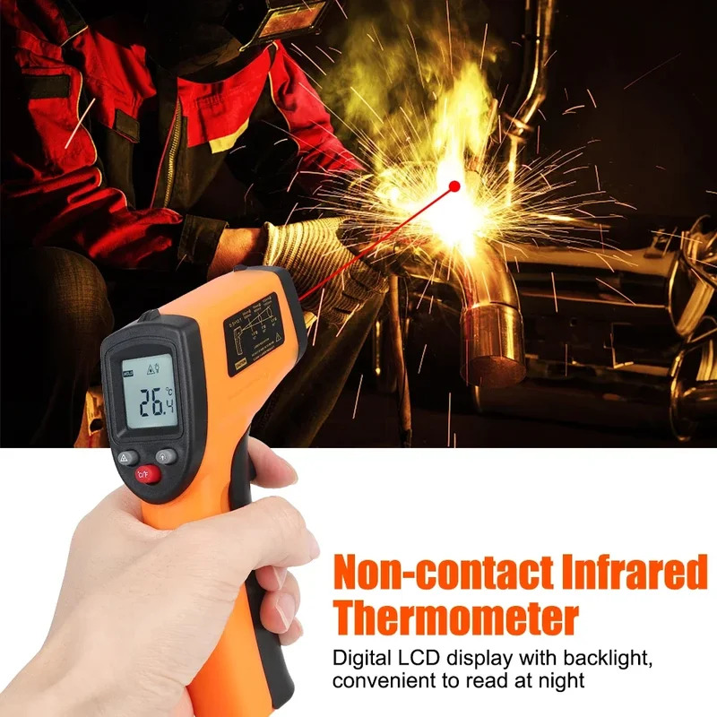 Industrial Laser Temperature Sensor - -50~380 ° C الصناعية الأشعة تحت