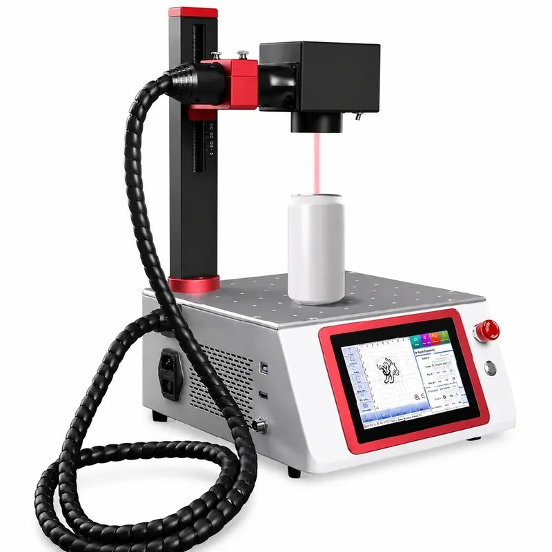 آلة نقش بالليزر المحمولة 20 وا - مراجعة Industrial Laser Engraving Machine For Metal وسعره