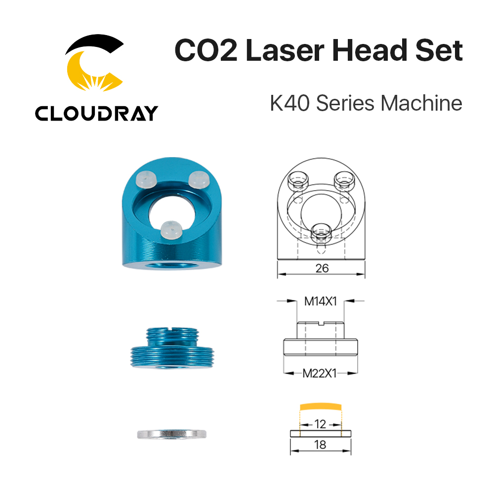Cloudray CO2 ليزر رئيس ل K40 س - مراجعة Co2 Laser Mirror وسعره