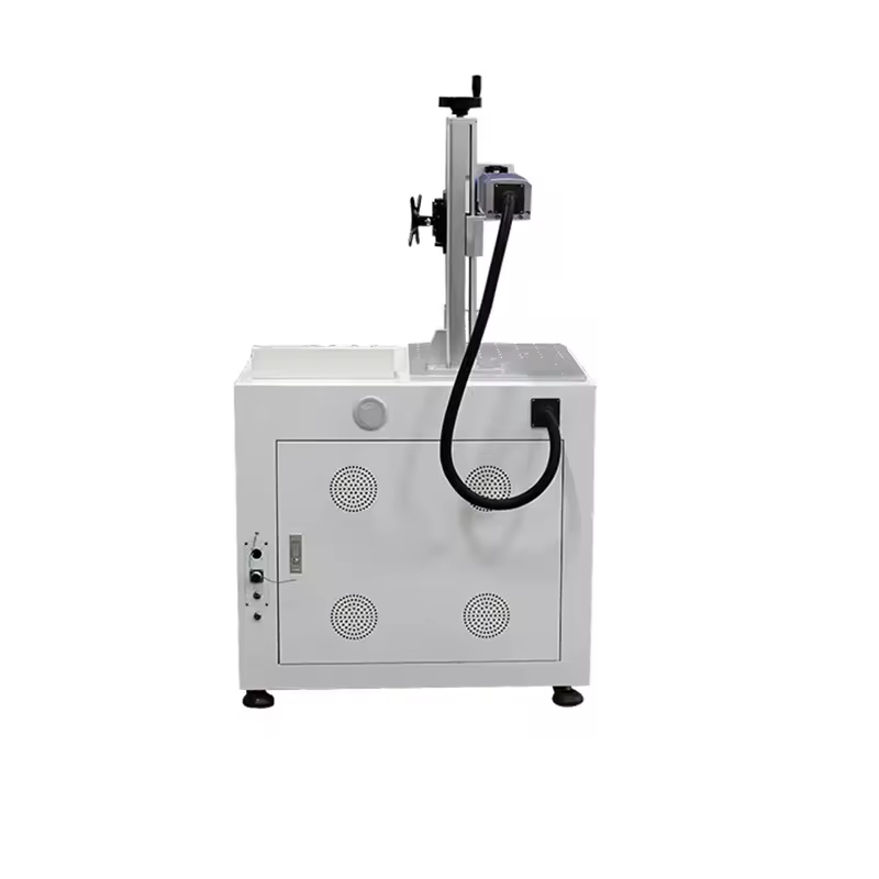 آلة نقش بالليزر الليفي 50 واط  - مراجعة Industrial Laser Engraving Machine For Metal وسعره