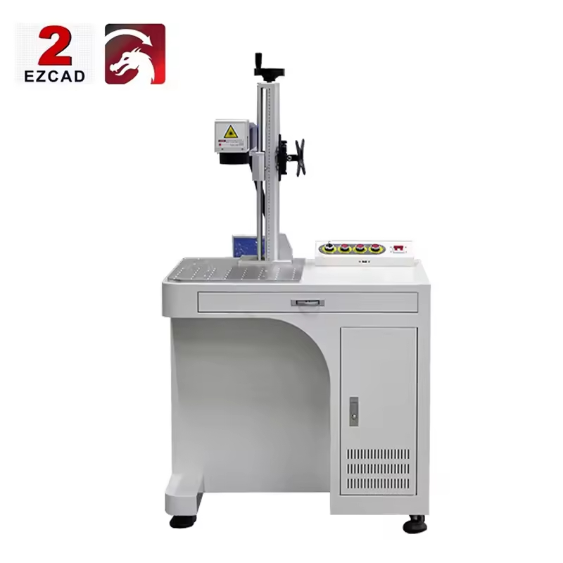 آلة نقش بالليزر الليفي 50 واط  - مراجعة Industrial Laser Engraving Machine For Metal وسعره