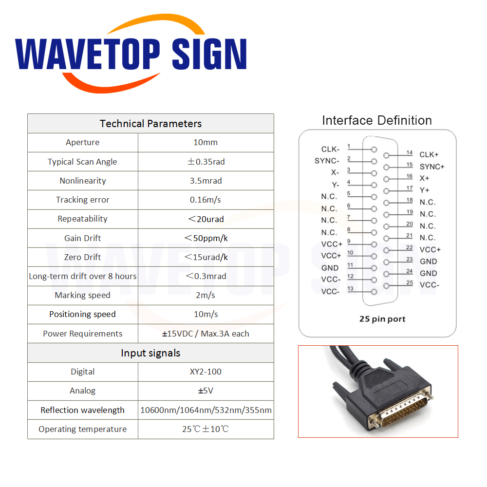 مجموعة رأس ليزر رقمي WaveTopSi - مراجعة Galvo Scan Head وسعره
