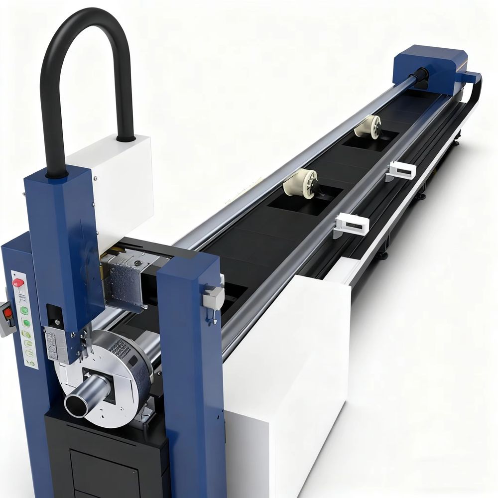 آلة قطع الأنابيب المعدنية بالل - مراجعة Industrial Fiber Laser Cutting Machine وسعره