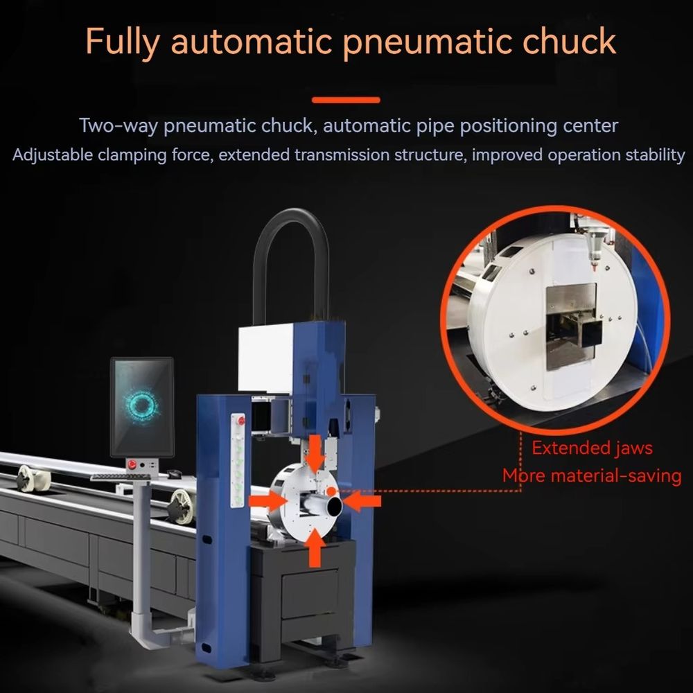 آلة قطع الأنابيب المعدنية بالل - مراجعة Industrial Fiber Laser Cutting Machine وسعره