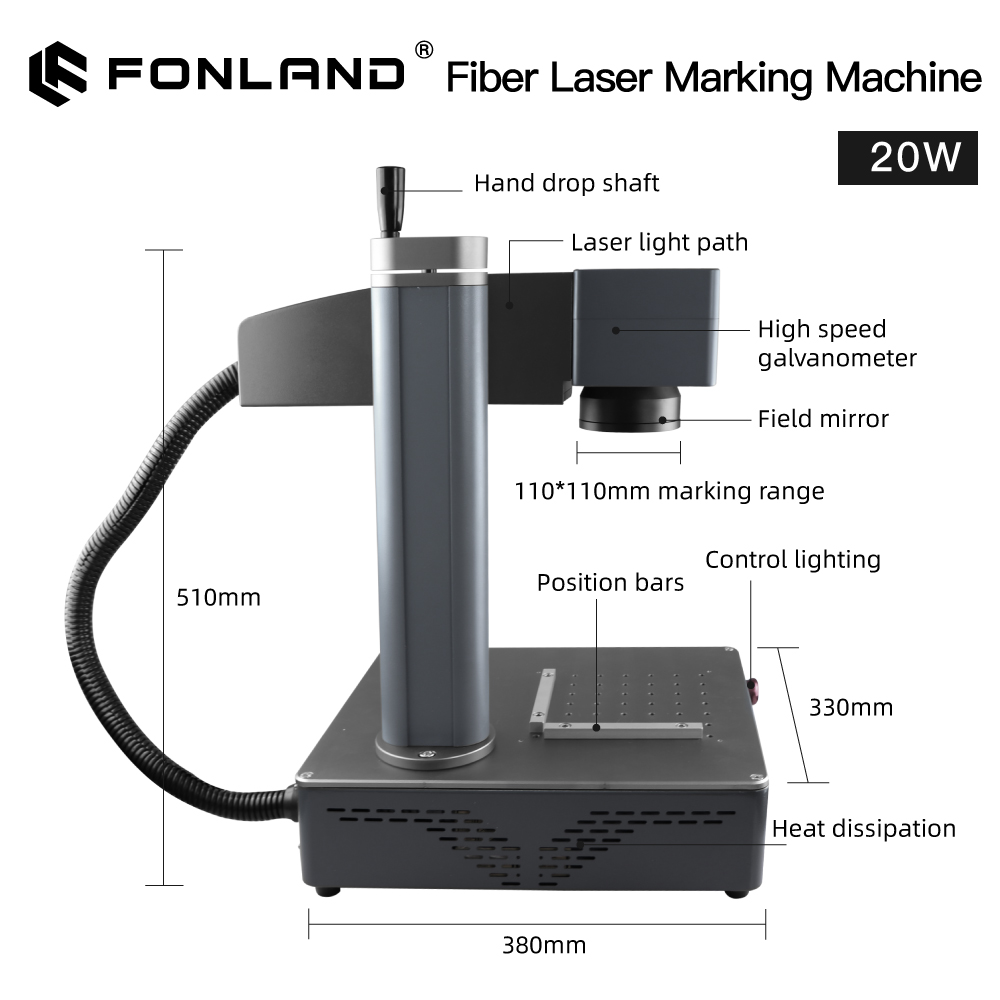 آلة نقش بالليزر على المعادن فو - مراجعة Industrial Laser Engraving Machine For Metal وسعره