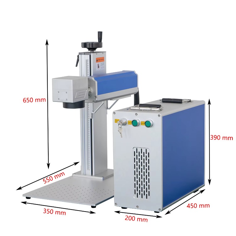 آلة وسم بالليزر الليفي عبر الإ - مراجعة Industrial Laser Engraving Machine For Metal وسعره