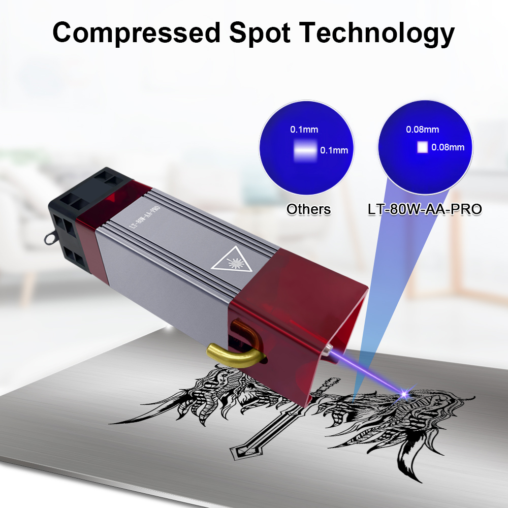 LASER TREE Pro 80W CNC Laser H - مراجعة Metal Laser Cutter Head وسعره