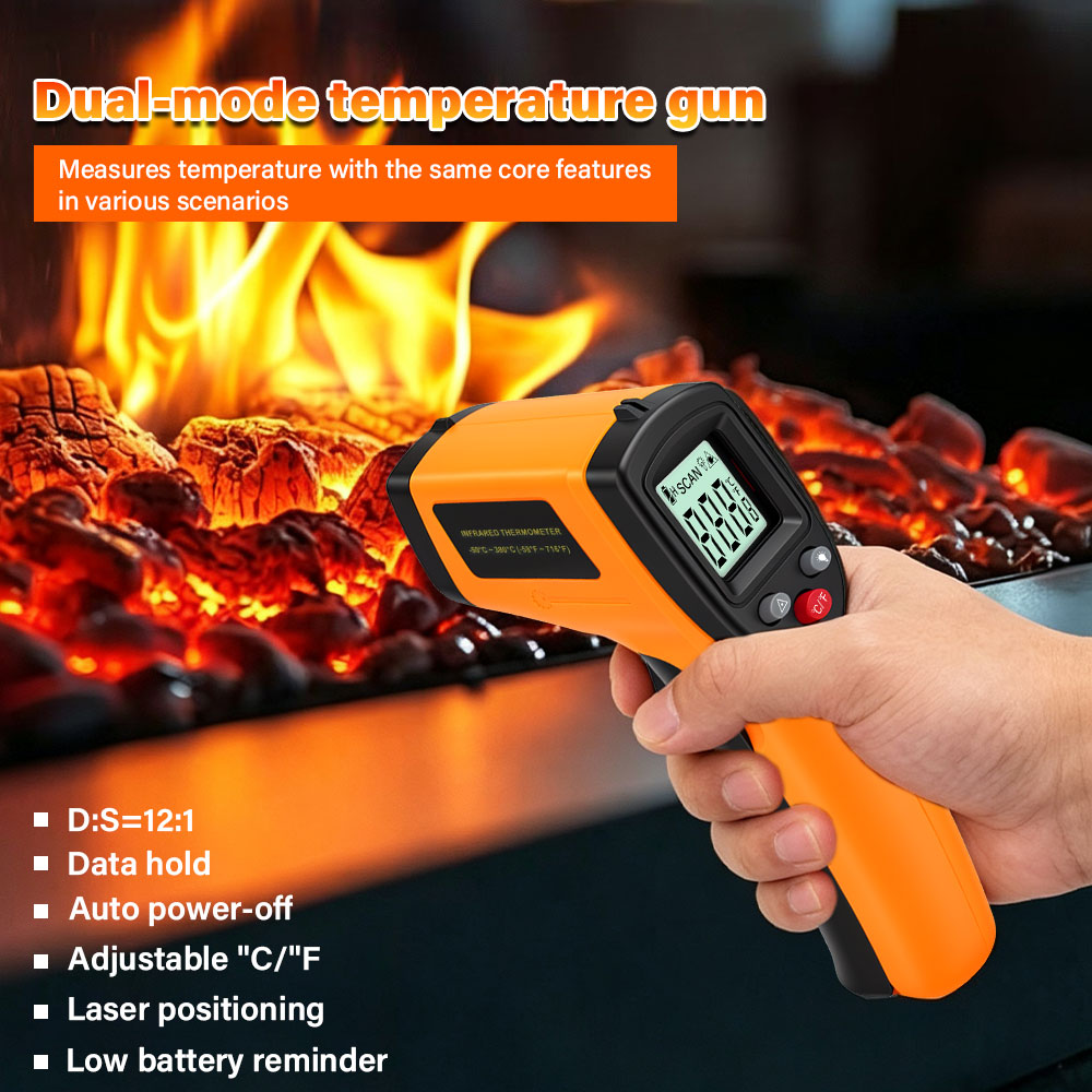 مقياس حرارة رقمي بالأشعة تحت ا - مراجعة Industrial Laser Temperature Sensor وسعره