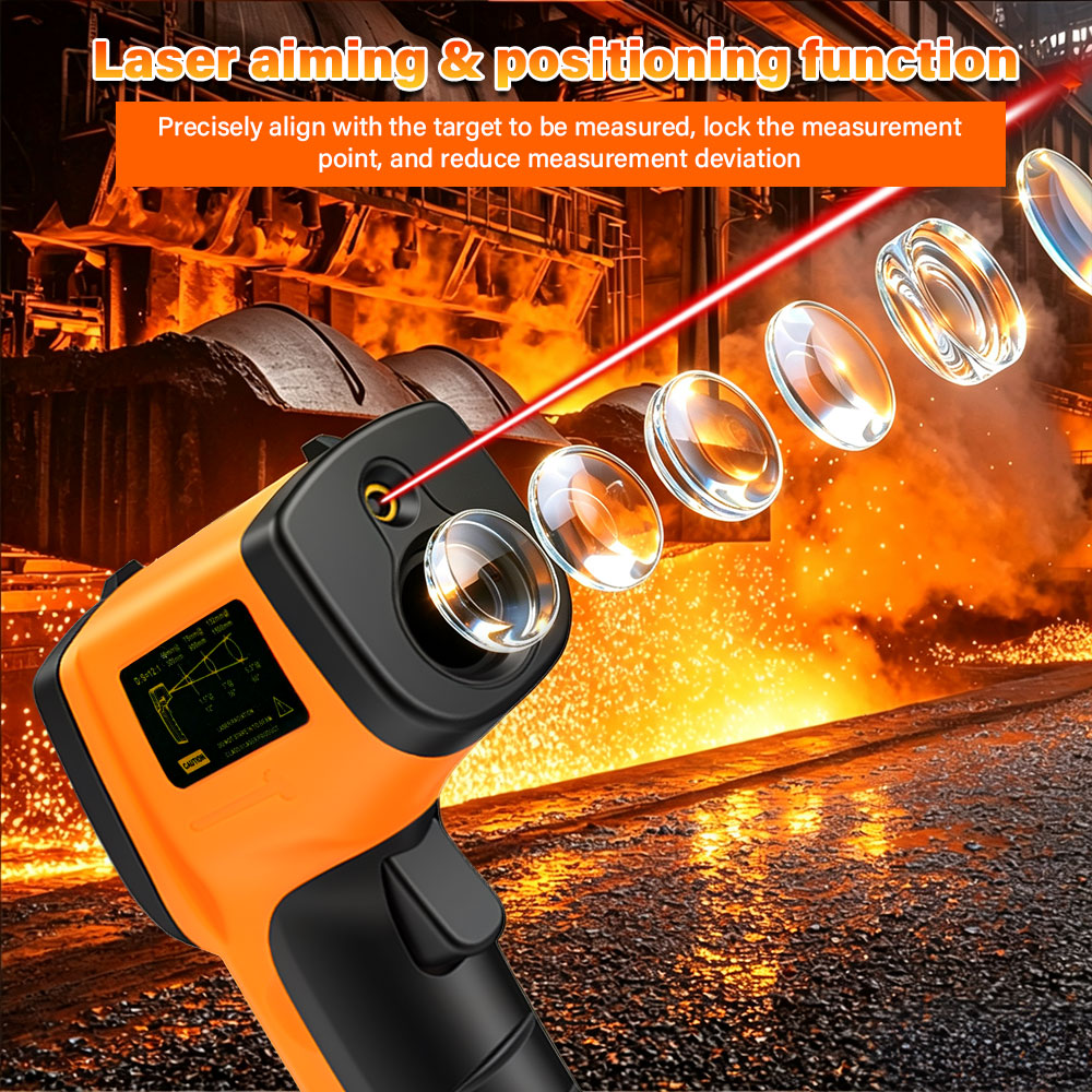 مقياس حرارة رقمي بالأشعة تحت ا - مراجعة Industrial Laser Temperature Sensor وسعره
