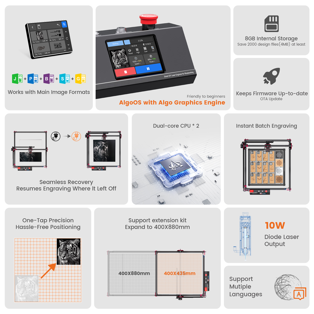 AlgoLaser لتقوم بها بنفسك عدة  - مراجعة Laser Engraving Software وسعره