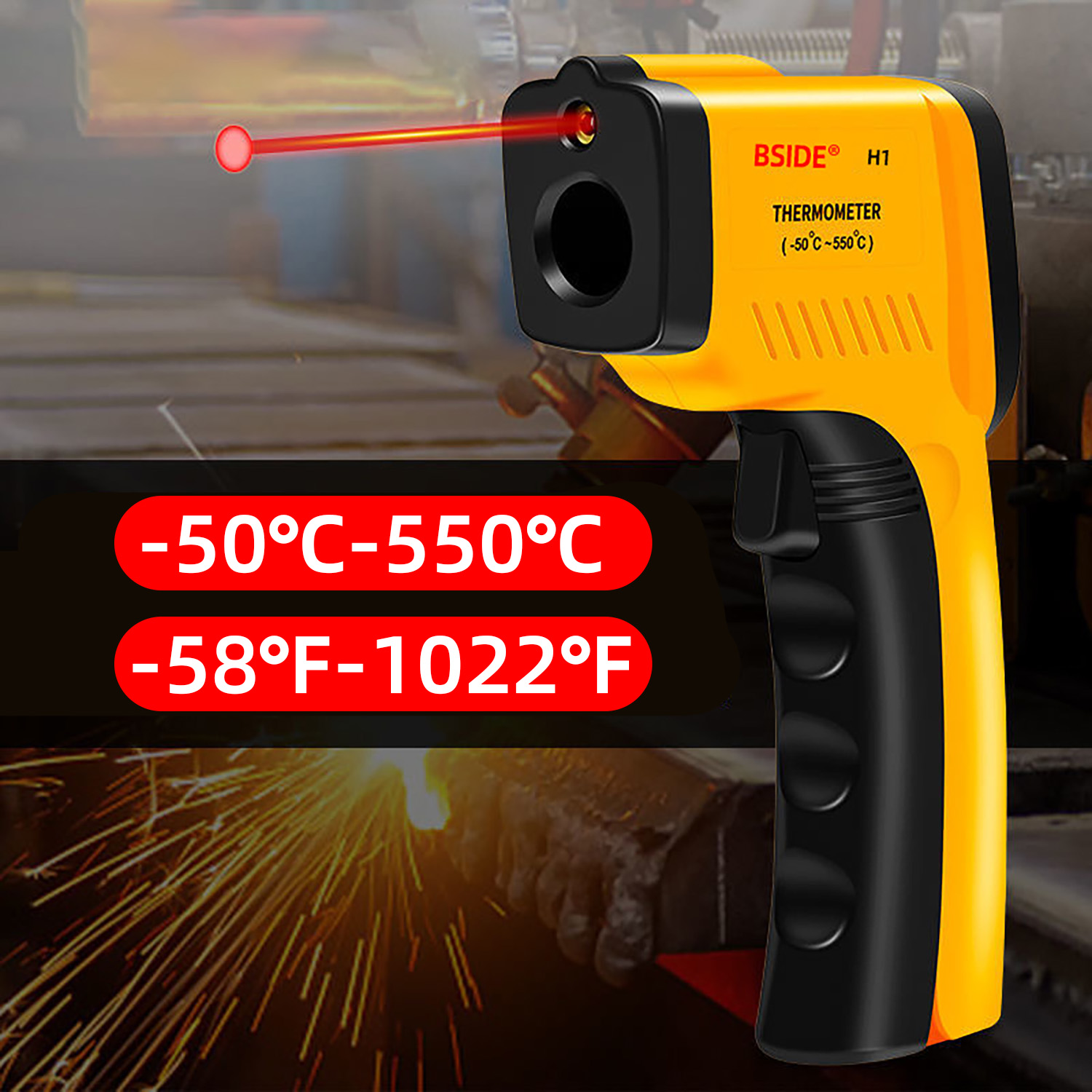 ميزان حرارة رقمي بالأشعة تحت ا - مراجعة Industrial Laser Blaster وسعره
