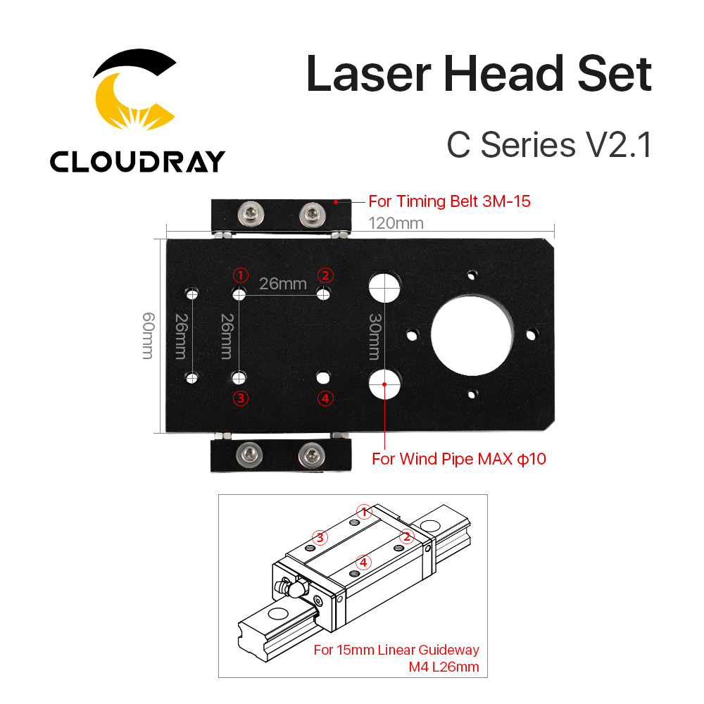 Cloudray CO2 مجموعة رأس الليزر - مراجعة Co2 Laser Mirror وسعره
