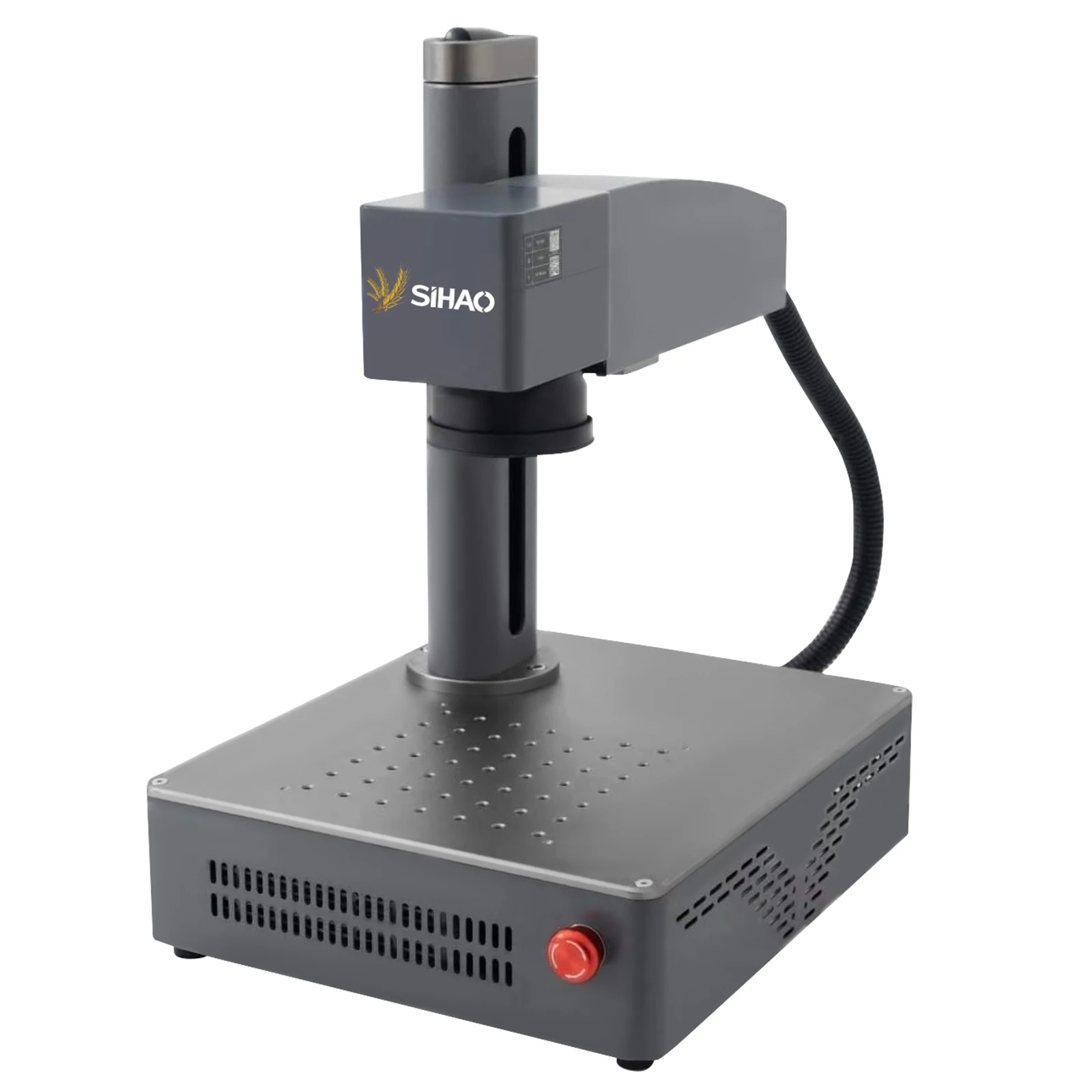آلة الوسم بليزر الألياف SIHAO  - مراجعة Industrial Laser Engraving Machine For Metal وسعره